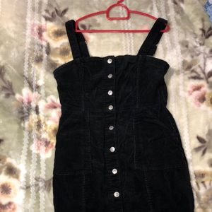 Black corduroy fitted dress from H&M size 8us